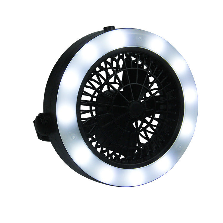 (8.93) Electric Camping Fan (With Flashlight)