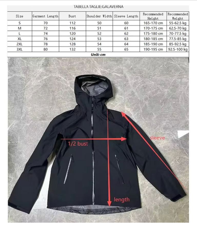 Galaverna Hard Shell – Giacca Impermeabile e Traspirante per Escursionismo e Alpinismo