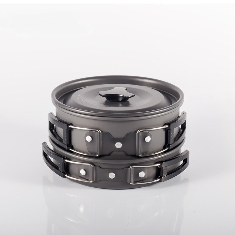 (9.5) Kit Pentole + Teiera Da Campeggio Alluminio Alimentare